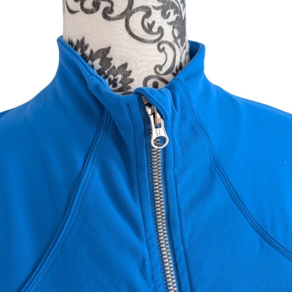 Lululemon Forme Jacket *Brushed Beaming Blue Rel: 11/2012 Thumbholes Women's 8 - Picture 6 of 14